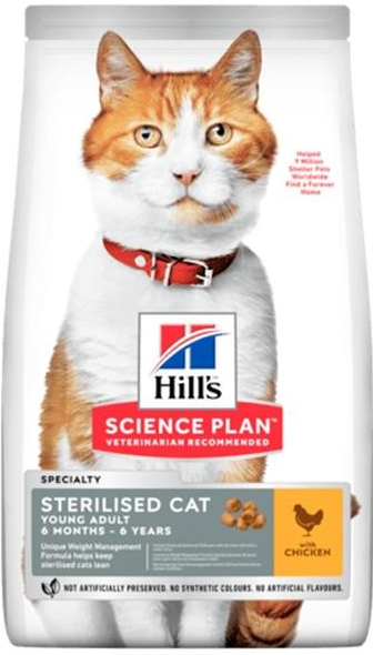 Hill\'s Science Plan Feline Adult Sterilised Chicken 15 kg