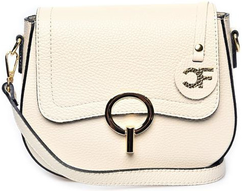 Carla Ferreri dámská kožená crossbody kabelka CF1777 Beige