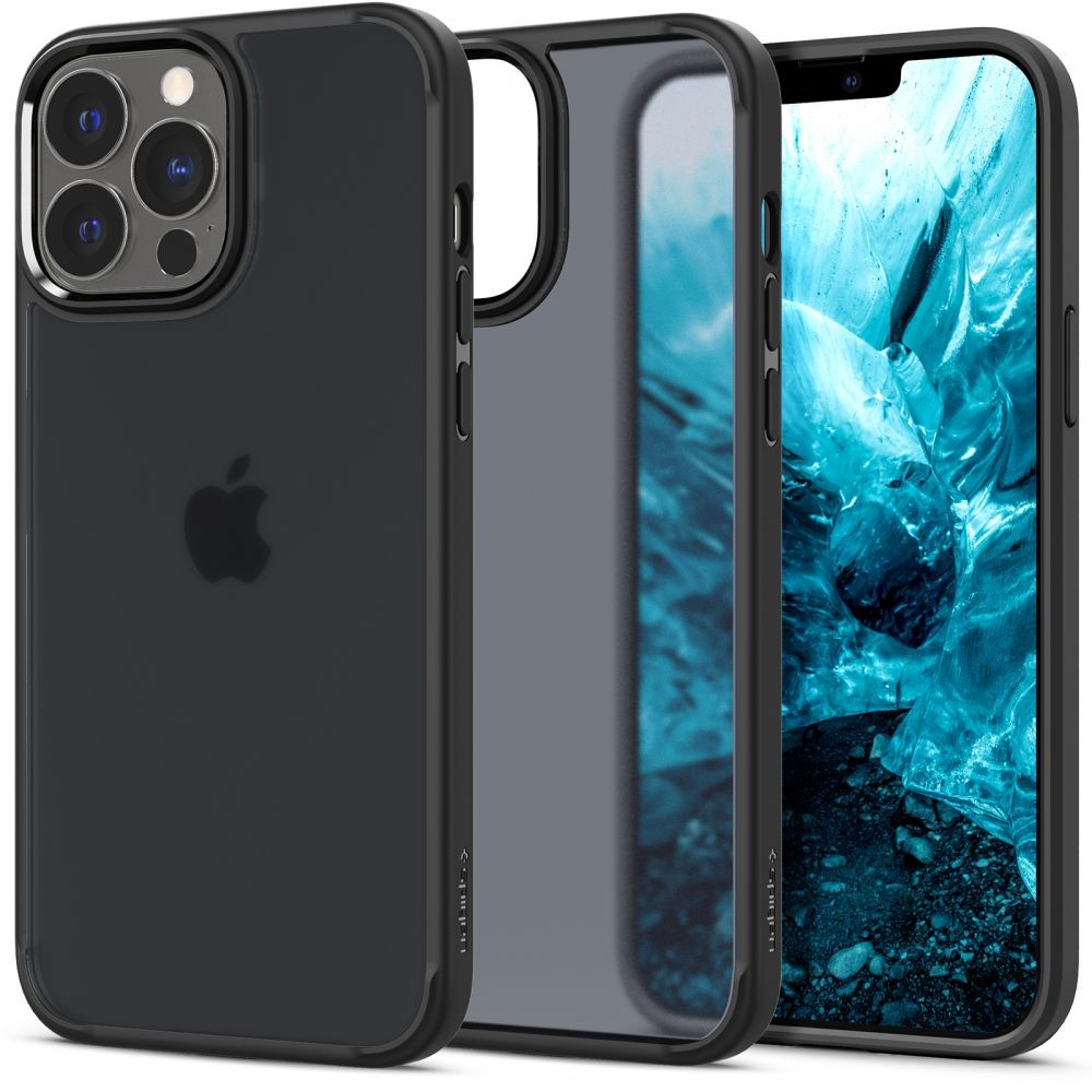 Pouzdro Spigen ULTRA HYBRID IPHONE 13 PRO MATTE FROST černé