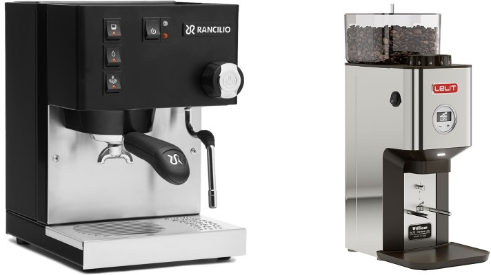 Set Rancilio Silvia E + Lelit William PL72-P