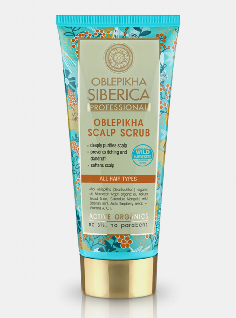 Natura Siberica rakytníkový peeling pro vlasovou pokožku 200 ml