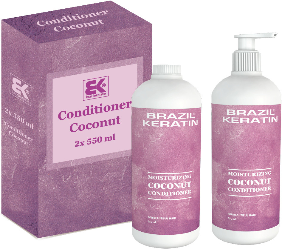 Brazil Keratin Moisturizing Coconut Conditioner 2 x 550 ml dárková sada