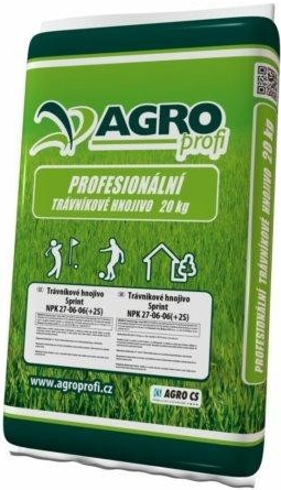 AGRO Profi Trávníkové hnojivo SPRINT 27-06-06+2S 20kg