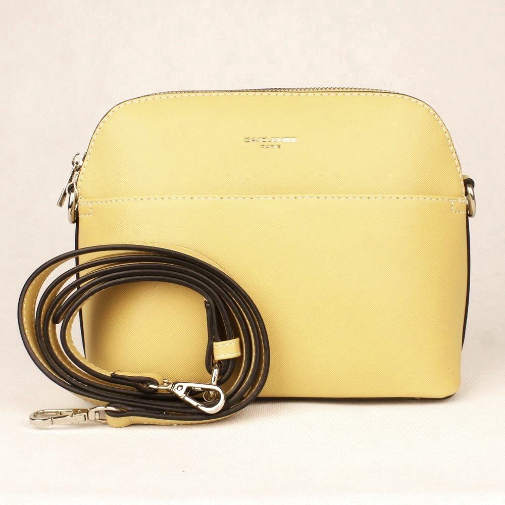 David Jones malá pevná crossbody kabelka 6224-1 žlutá