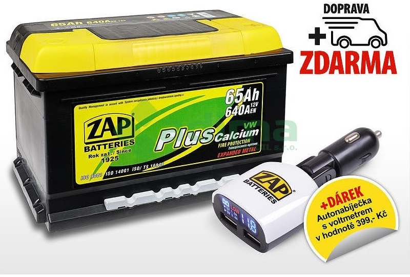 ZAP Plus 12V 65Ah 640A 56530
