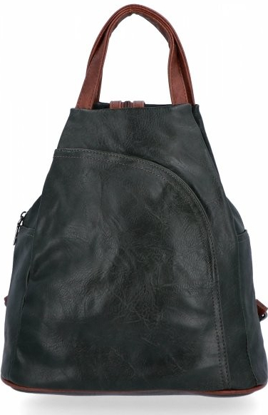 Herisson dámská kabelka batůžek zelená 1502L32