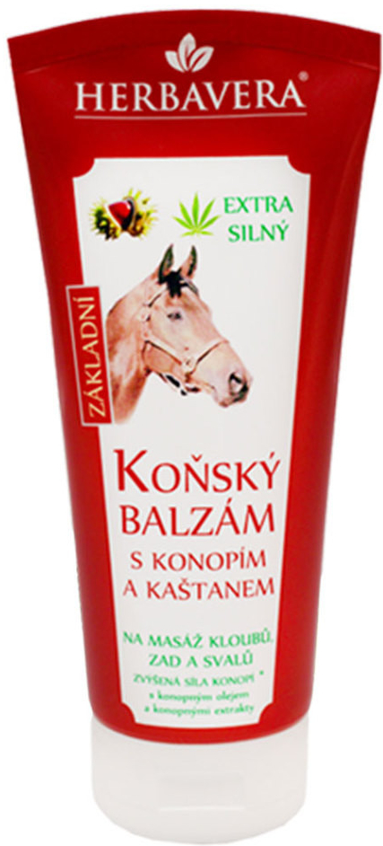 Herbavera koňský balzám s konopím a kaštanem 200 ml