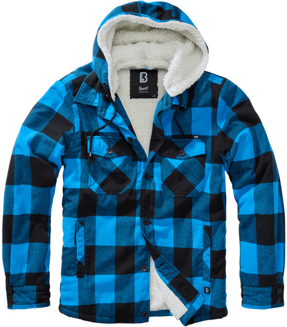 Lumberjacket Hooded černá modrá