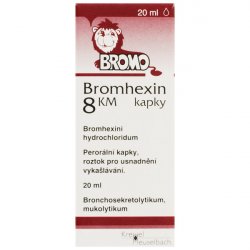 BROMHEXIN 8 KM KAPKY 1X20ML Kapky, roztok