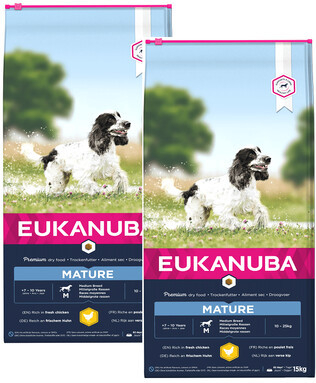 Eukanuba Thriving Mature Medium Breeds Chicken 2 x 15 kg