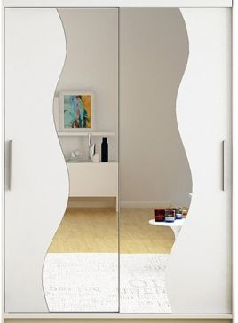 Kapol Miami S 120 cm s dvojitým zrcadlem a posuvnými dveřmi Matná bílá