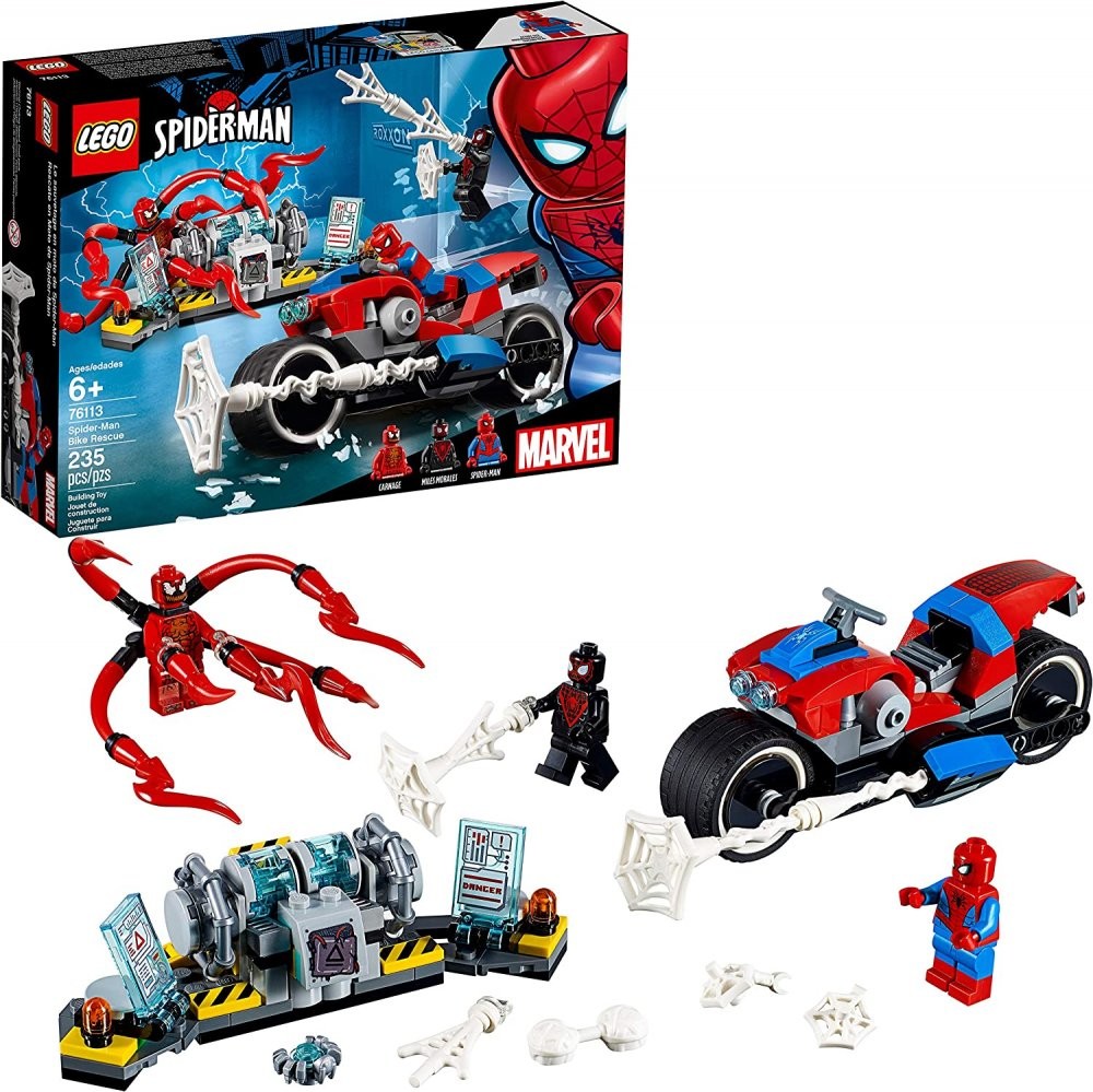 LEGO® Super Heroes 76113 Spiderman a záchrana na motorce