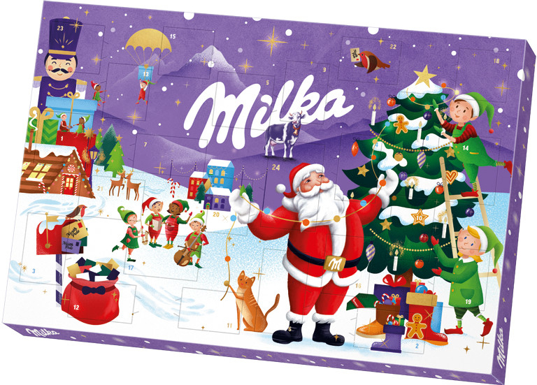 Milka Adventní kalendář z mléčné čokolády 200g