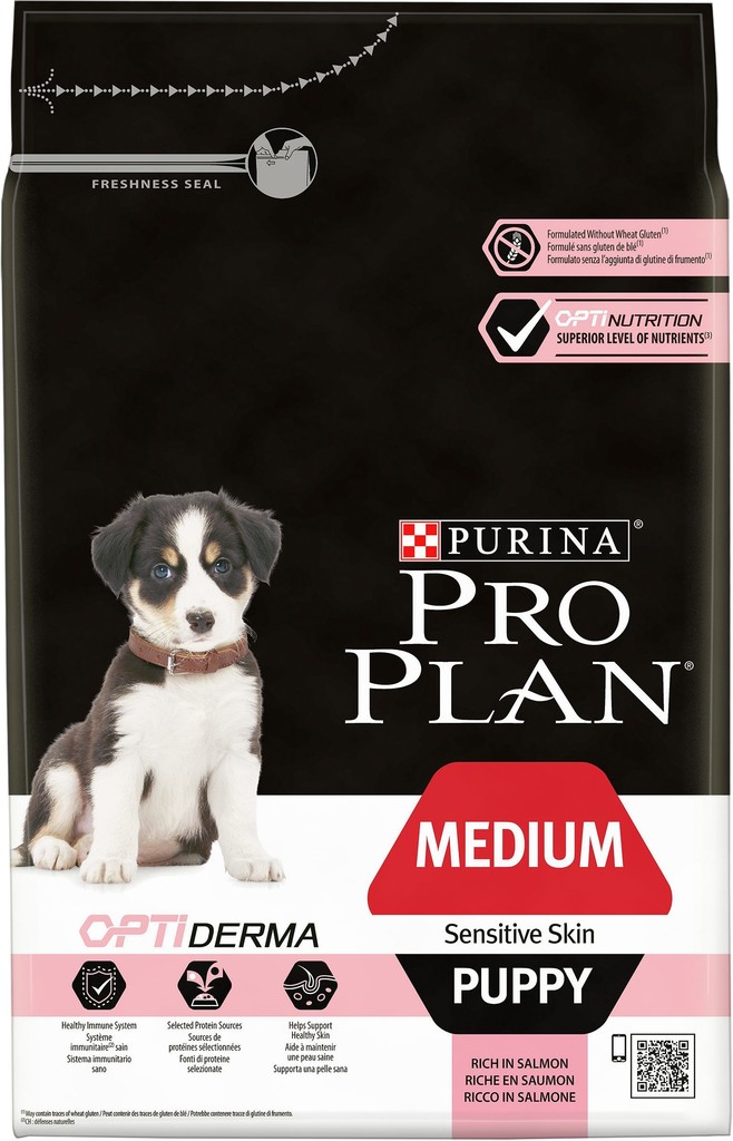 Purina Pro Plan Medium Puppy Sensitive Skin losos 3 kg