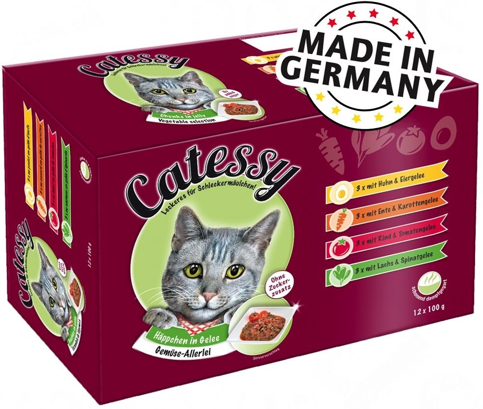 Catessy kousky jelly s míchanou zeleninou 48 x 100 g