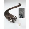 Vlasy pro metodu Micro Ring / Easy Loop / Easy Ring / Micro Loop 50cm – tmavě hnědé