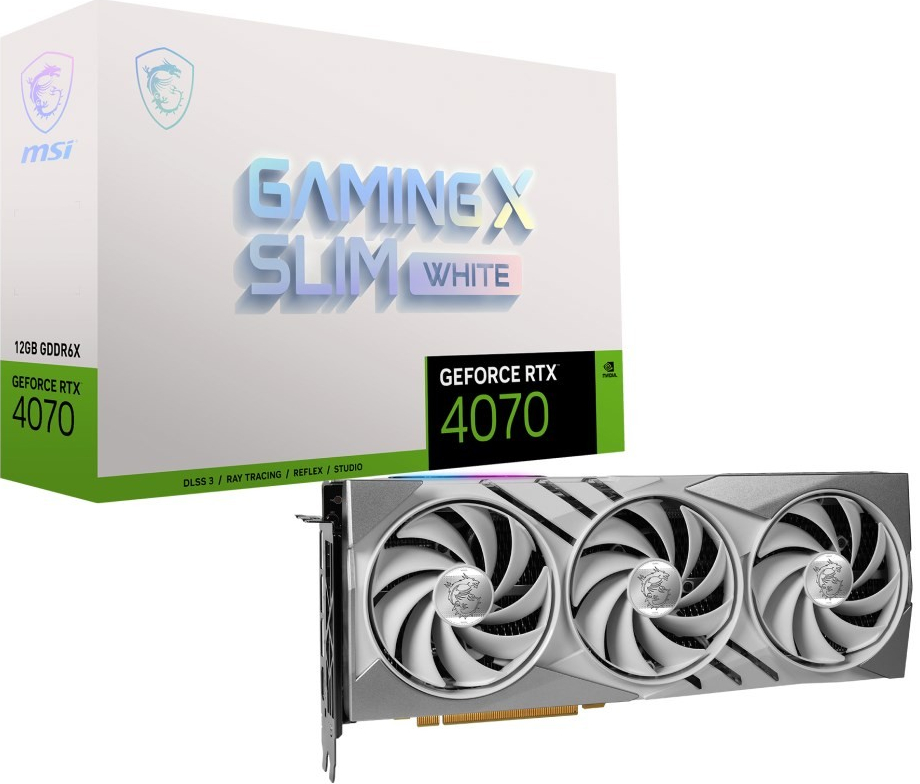 MSI GeForce RTX 4070 GAMING X SLIM WHITE 12G