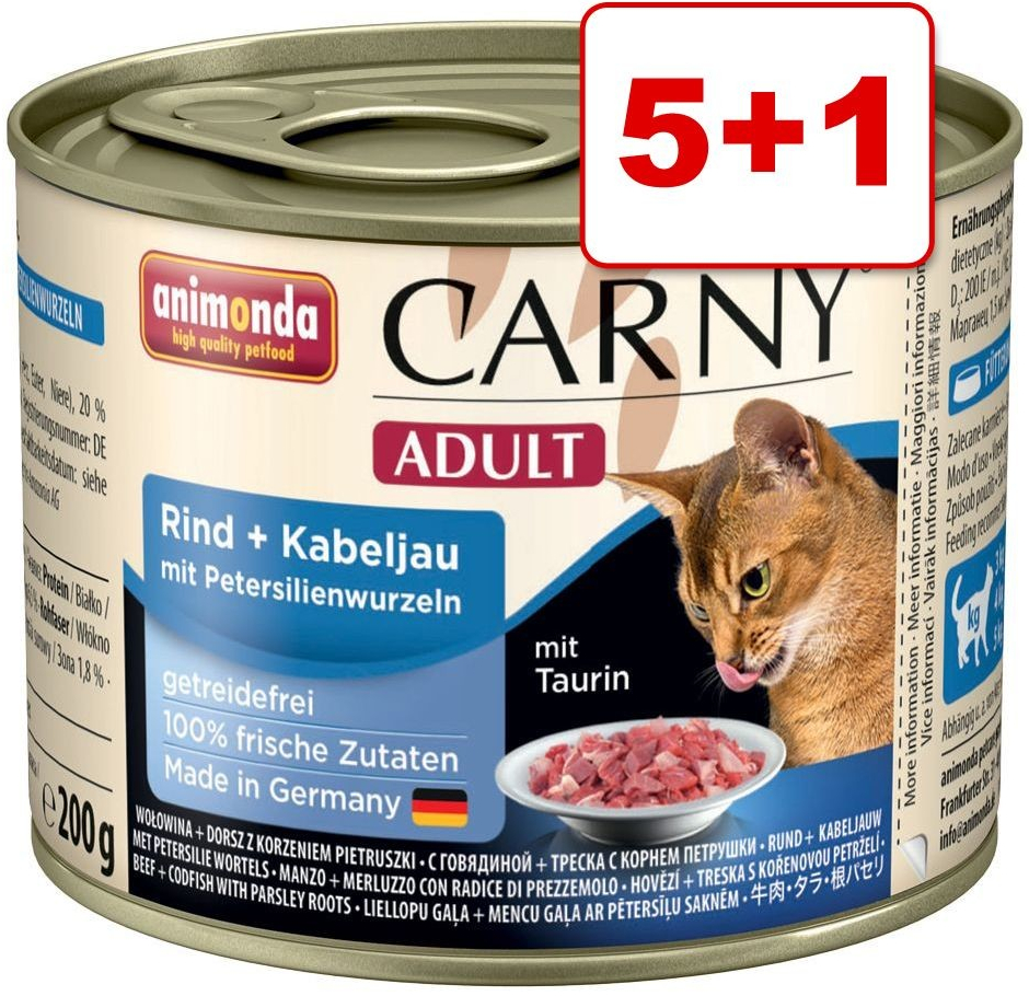 Carny Adult Hovězí & kuře 6 x 0,2 kg