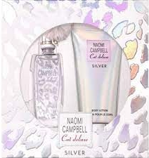 Naomi Campbell Cat Deluxe Silver EDT 15 ml + tělové mléko 50 ml dárková sada