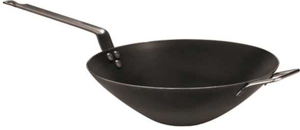 Paderno Wok s protiúchytem černá ocel prům.40cm v.10cm