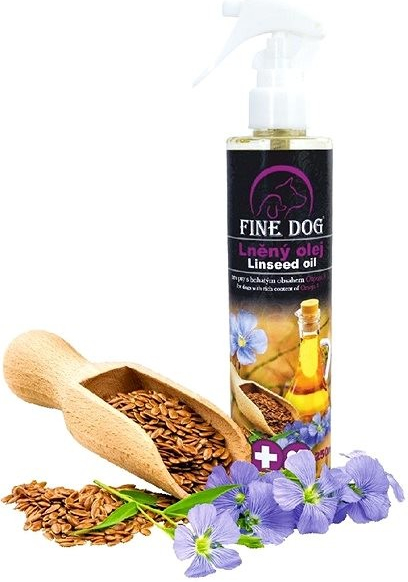 Fine Dog Lososový olej s rozprašovačem 200 ml
