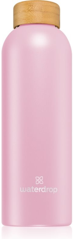 Waterdrop Thermo Steel nerezová láhev na vodu barva Pastel Pink Matt 600 ml