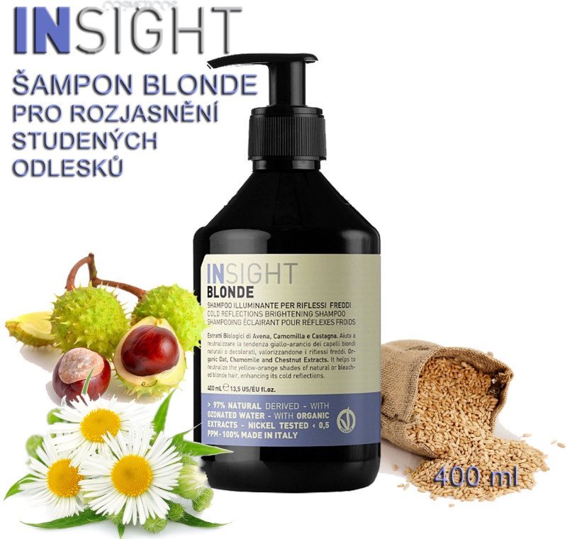 Insight Blonde šampon pro zvýraznění studených odlesků 400 ml