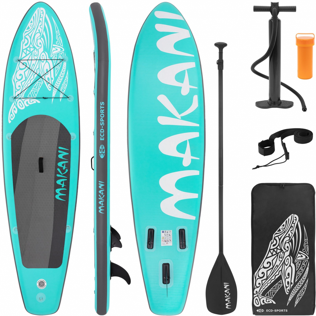 Paddleboard ECD Makani 320x82x15 cm tyrkysová