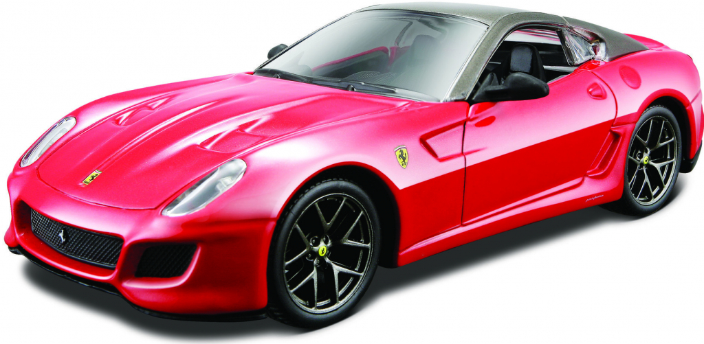 Bburago Ferrari 599 GTO metalická červená 1:32