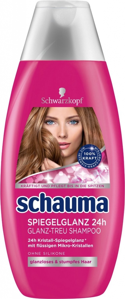 Schauma Spiegelglanz 24H šampon s tekutými krystaly pro lesk vlasů 400 ml