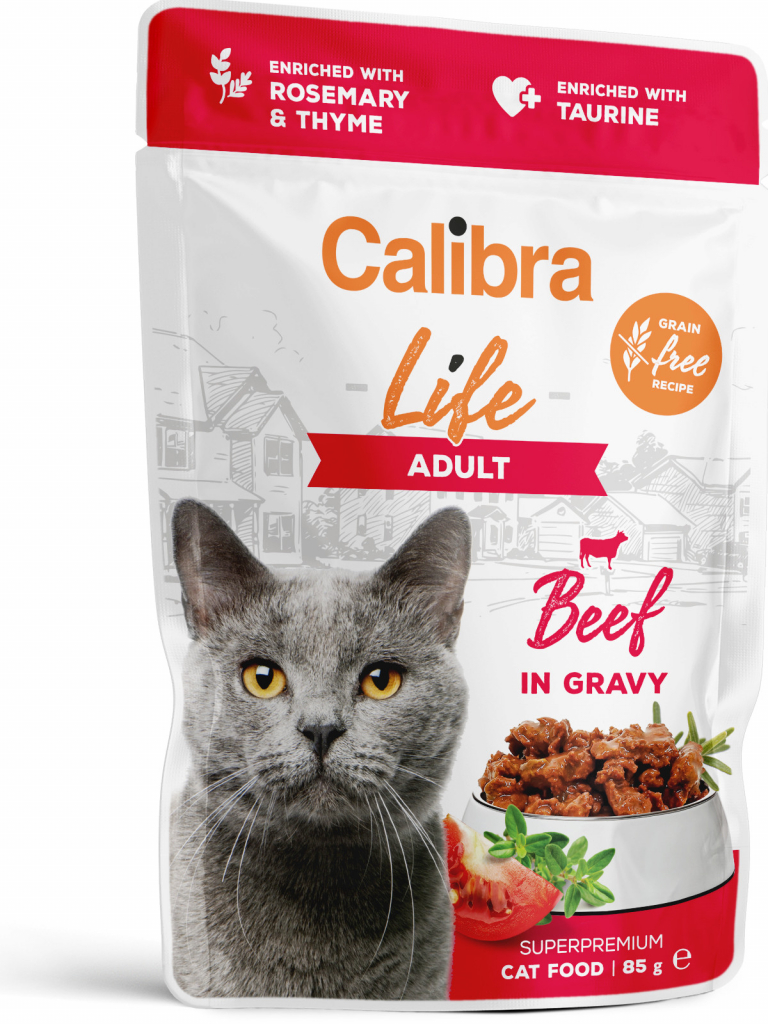 Calibra Life Adult Beef in gravy 85 g