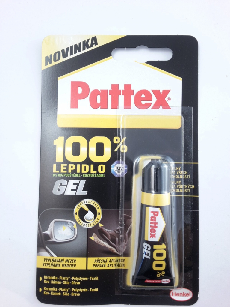 PATTEX 100% GEL univerzální lepidlo 8g