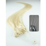 Vlasy pro metodu Micro Ring / Easy Loop / Easy Ring / Micro Loop 50cm – platinová blond