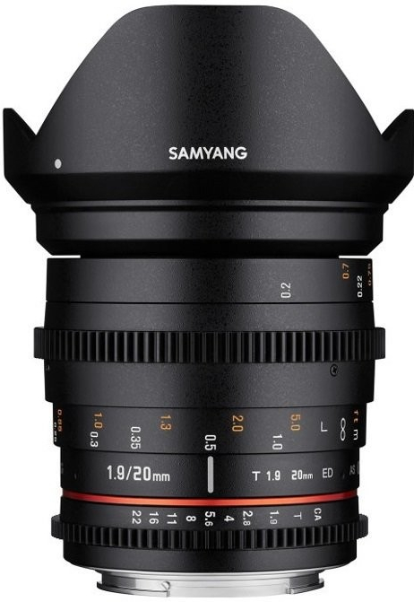 Samyang 20mm T1,9 ED AS UMC Canon