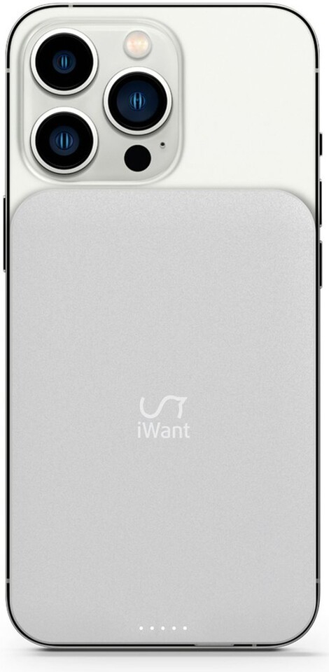 iWant MagSafe 5000 mAh stříbrná 9915112100057