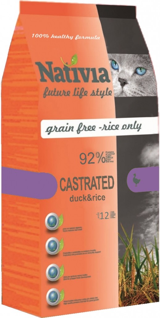 Nativia Cat Castrated 2 x 10 kg