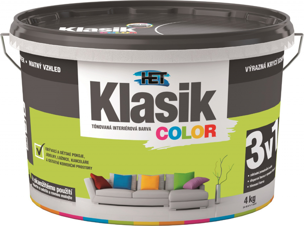 Het Klasik color 7+1kg 0637 žlutý banánový