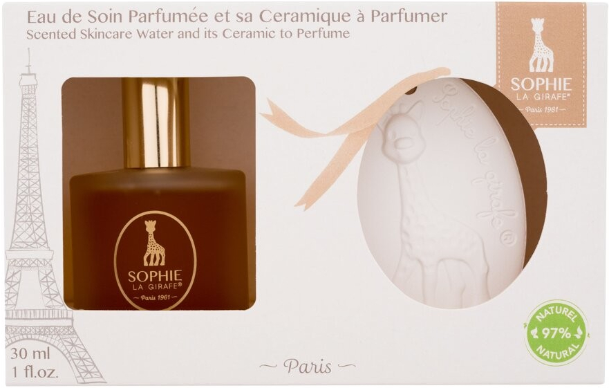 Sophie La Girafe Eau de Soin Parfumee Coffret Eau Soin Parfume pleťová voda s parfemací 30 ml + vonná keramika dárková sada