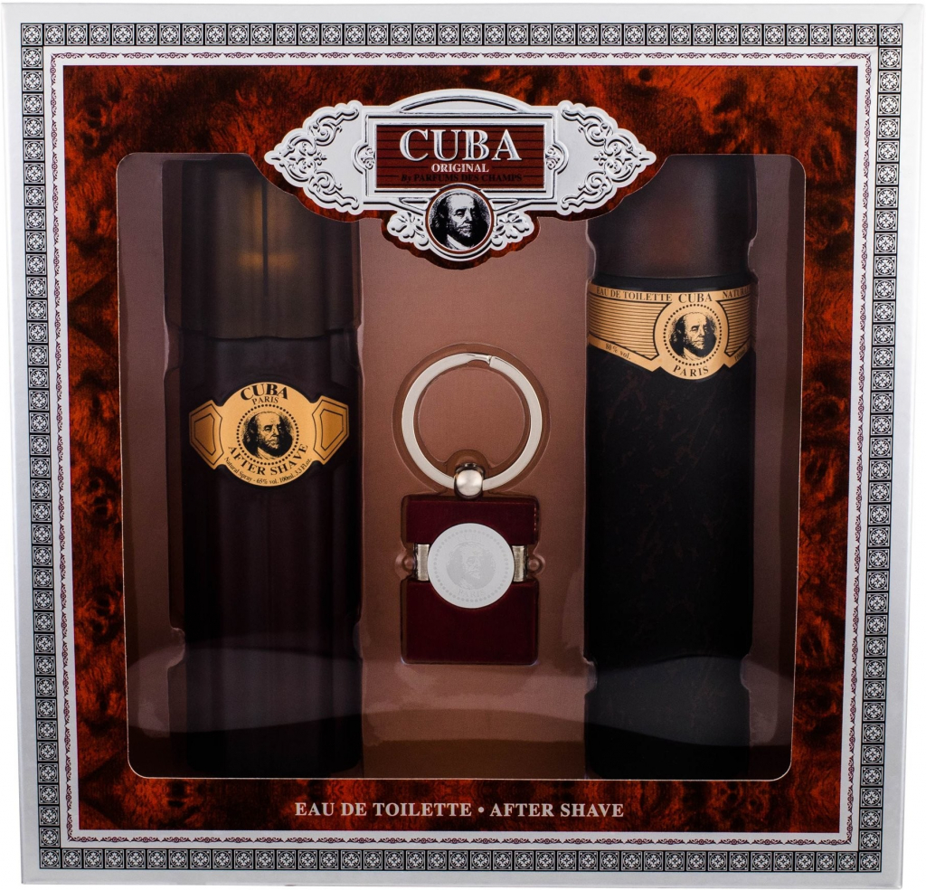 Cuba Gold EDT 100 ml + 100 ml voda po holení + klíčenka dárková sada