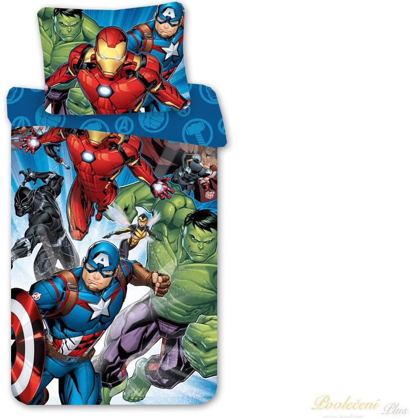 Jerry Fabrics povlečení AVENGERS Brands 02 bavlna 140x200 70x90