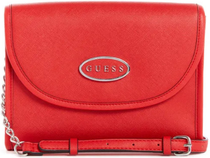 Guess dámská kabelka crossbody Rosette červená