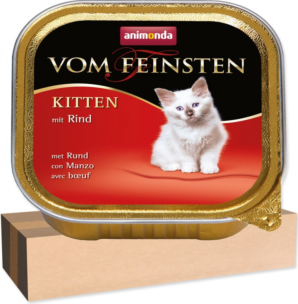 Vom Feinsten Kitten hovězí 32 x 100 g