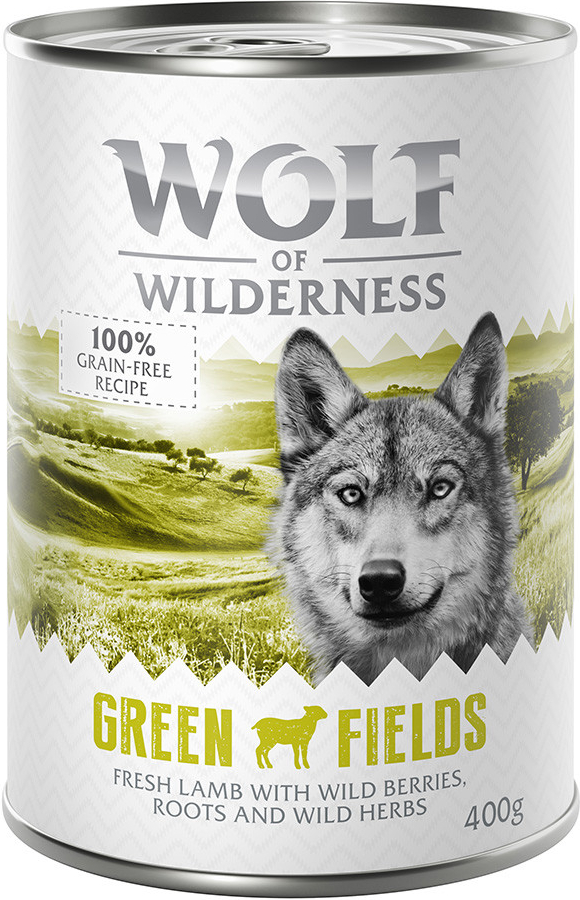 Wolf of Wilderness jedna Green Fields jehněčí 1 x 400 g