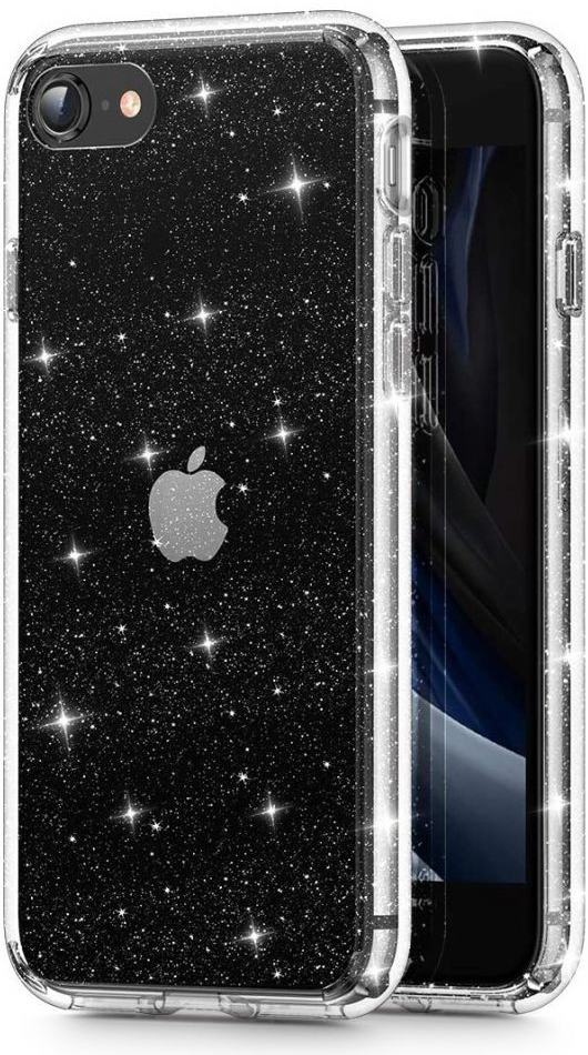 Pouzdro TECH-PROTECT GLITTER IPHONE 7 / 8 / SE 2020 / 2022 CLEAR