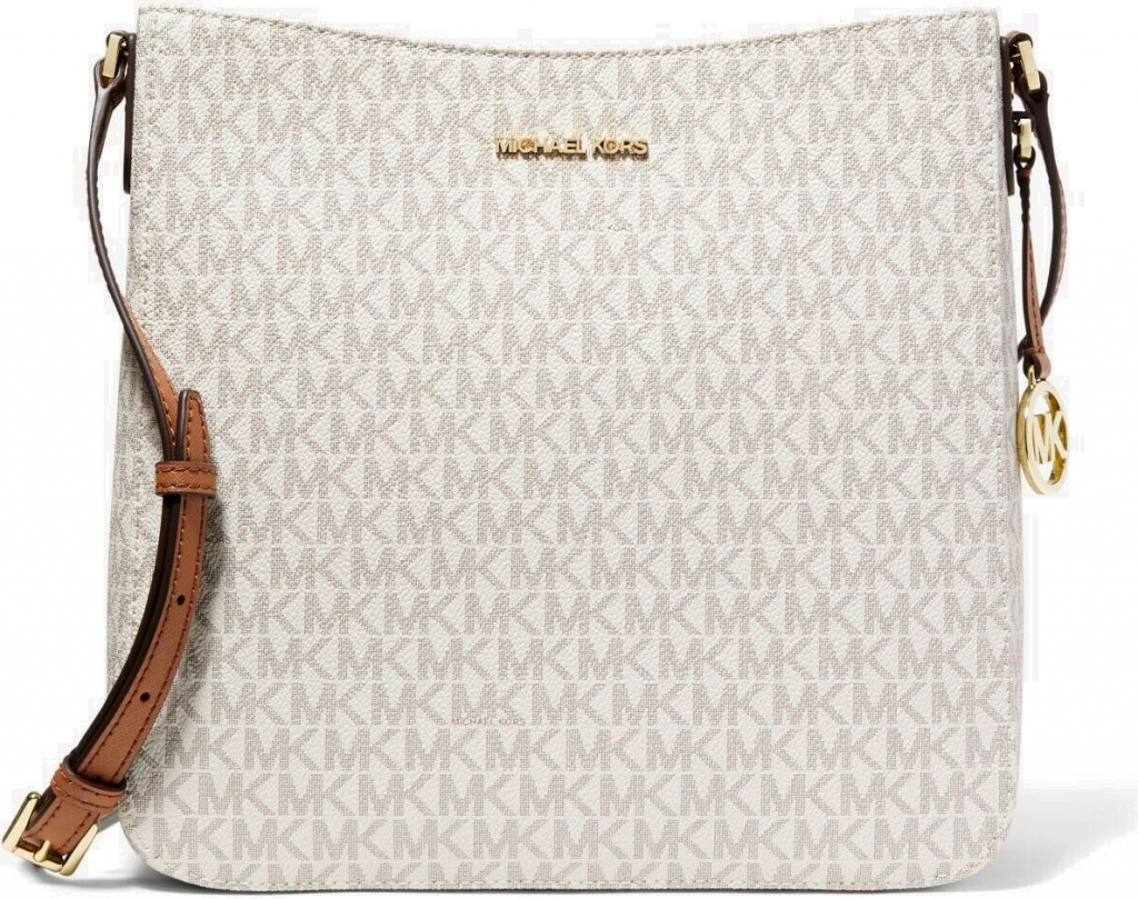 Michael Kors kabelka Jet set Travel Large Logo messenger Vanilla