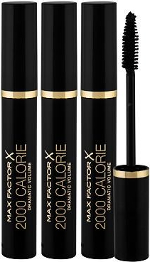 Max Factor 2000 Calorie Dramatic Volume dámská sada řasenek pro dramatický objem řas 3x9 ml odstín Black