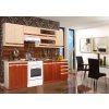 Kuchyně MALAGA 240 cm, olše/vanilka s WS80GRF
