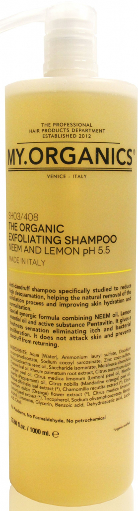 The Organic Exfoliating Shampoo Neem And Lemon 1000 ml