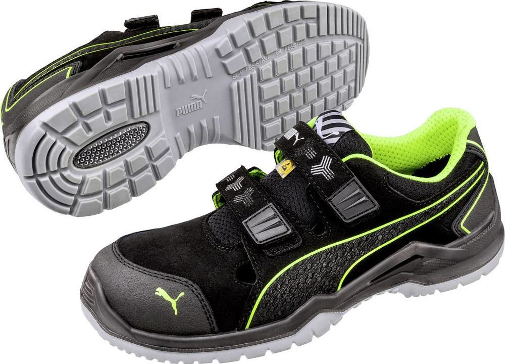 PUMA Neodyme Green Low ESD S1P bezpečnostní obuv černá, zelená