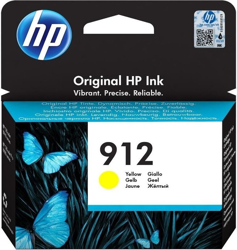 HP 912 originální inkoustová kazeta žlutá 3YL79AE